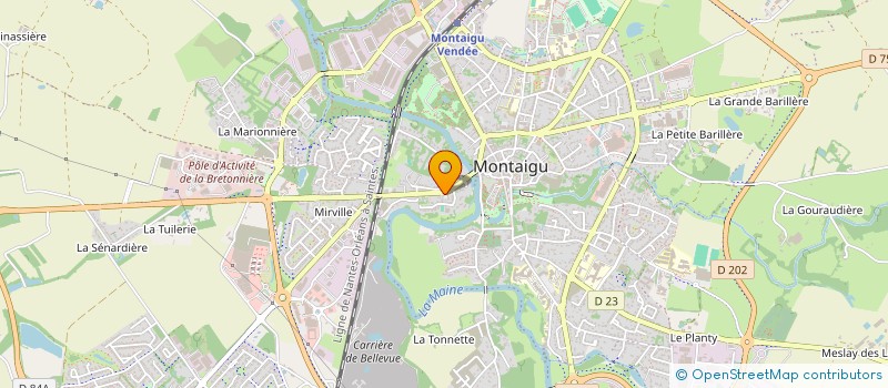 localisation de l'entreprise MONSIEUR ALAIN DURET à MONTAIGU-VENDEE