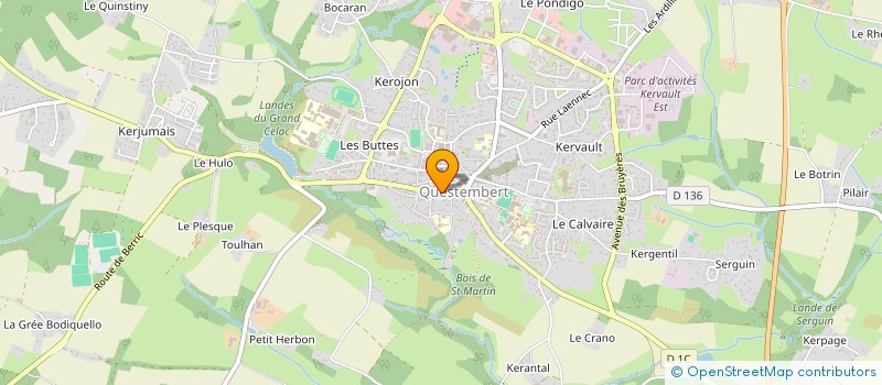 localisation de l'entreprise MONSIEUR ALAIN DURUDEAU  QUESTEMBERT