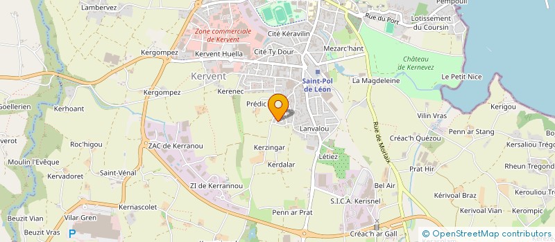 localisation de l'entreprise MONSIEUR ALAIN DUVAL à SAINT-POL-DE-LEON