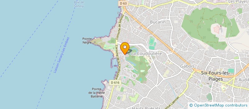 localisation de l'entreprise MONSIEUR ALAIN DUVERGER à SIX-FOURS-LES-PLAGES