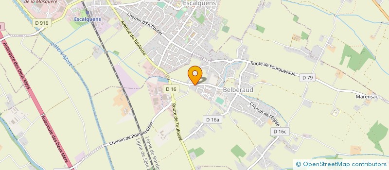 localisation de l'entreprise MONSIEUR ALAIN EBERHART  ESCALQUENS