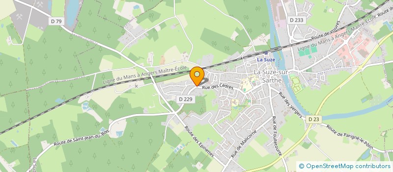 localisation de l'entreprise MONSIEUR ALAIN EBOULEAU  LA SUZE-SUR-SARTHE