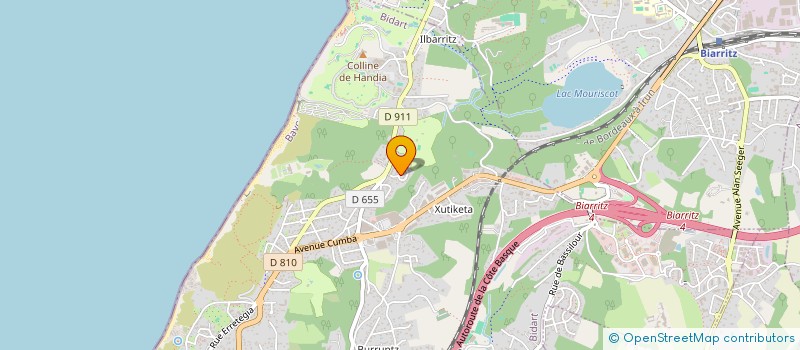 localisation de l'entreprise MONSIEUR ALAIN EBRARD  BIDART