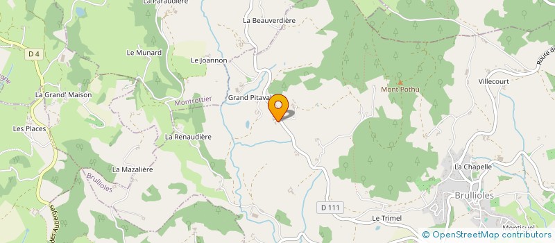 localisation de l'entreprise MONSIEUR ALAIN ECLERCY à BRULLIOLES