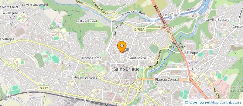 localisation de l'entreprise MONSIEUR ALAIN ECOBICHON à SAINT-BRIEUC