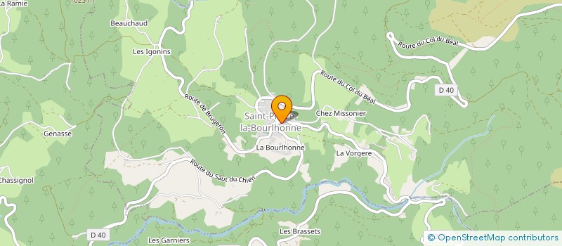 localisation de l'entreprise MONSIEUR ALAIN EGIMBROD  SAINT-PIERRE-LA-BOURLHONNE