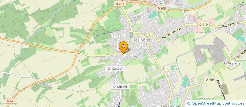 localisation de l'entreprise MONSIEUR ALAIN EHRET  HESINGUE