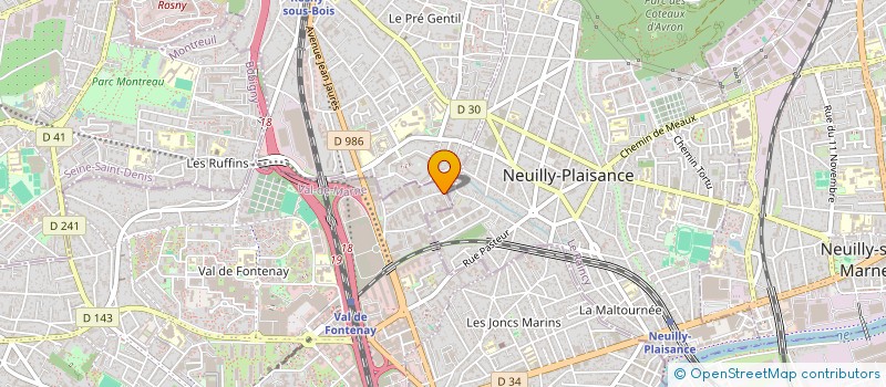 localisation de l'entreprise MONSIEUR ALAIN EIGELDINGER  FONTENAY-SOUS-BOIS