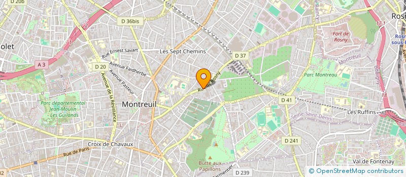 localisation de l'entreprise MONSIEUR ALAIN EL HOUSSINE à MONTREUIL