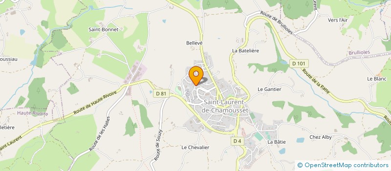 localisation de l'entreprise MONSIEUR ALAIN ENDERLEN  SAINT-LAURENT-DE-CHAMOUSSET