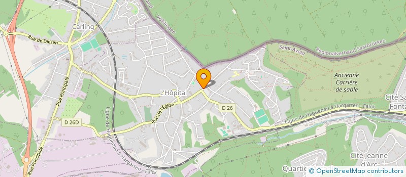 localisation de l'entreprise MONSIEUR ALAIN ENKLER  L'HOPITAL