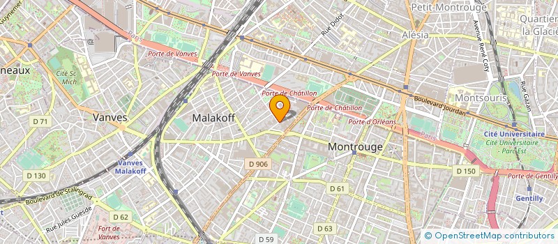 localisation de l'entreprise MONSIEUR ALAIN ESCUDIER à MALAKOFF