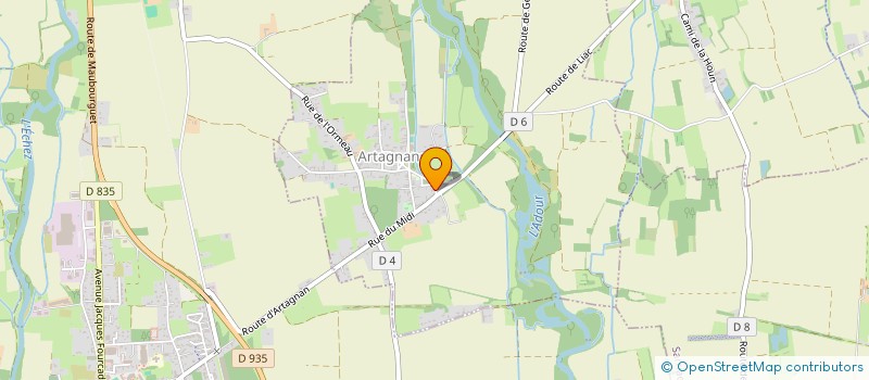 localisation de l'entreprise MONSIEUR ALAIN ESCURE  ARTAGNAN