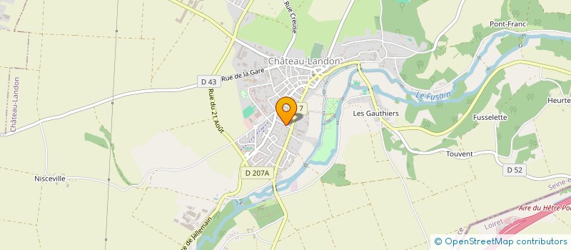 localisation de l'entreprise MONSIEUR ALAIN ESPINASSE à CHATEAU-LANDON