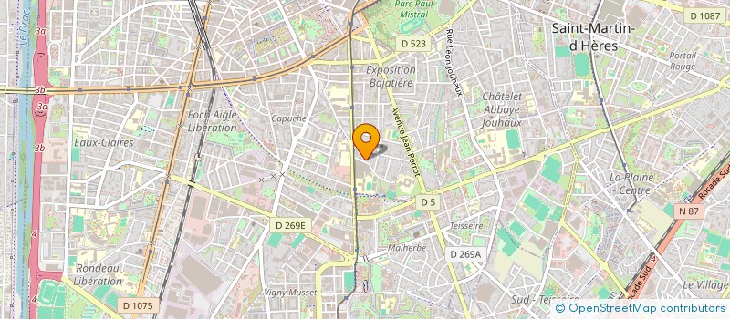 localisation de l'entreprise MONSIEUR ALAIN ESTRAT  GRENOBLE