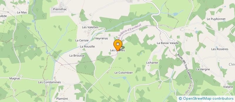 localisation de l'entreprise MONSIEUR ALAIN EYSSARTIER à SAINT SULPICE D'EXCIDEUIL