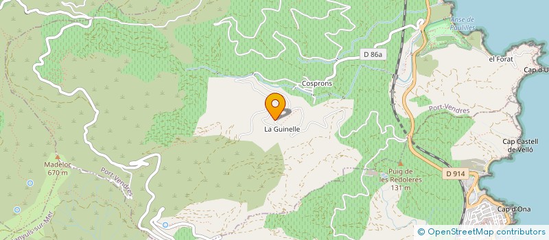 localisation de l'entreprise MONSIEUR ALAIN FA  PORT-VENDRES