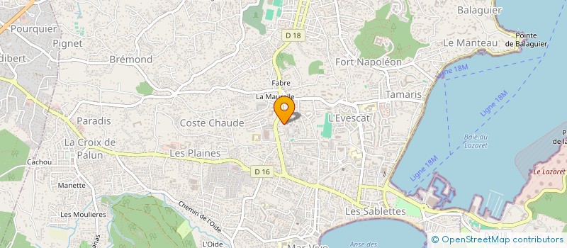 localisation de l'entreprise MONSIEUR ALAIN FABIE à LA SEYNE-SUR-MER