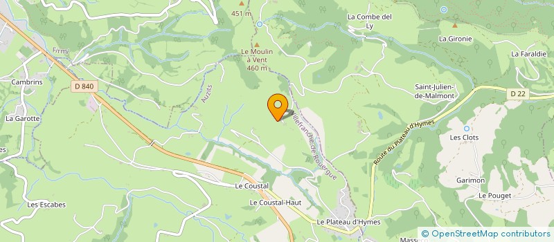 localisation de l'entreprise MONSIEUR ALAIN FABRE  AUZITS