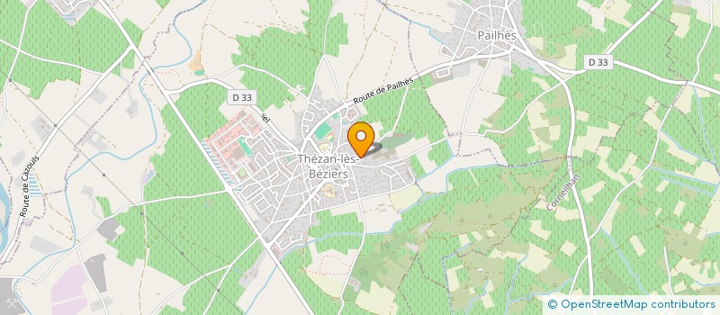 localisation de l'entreprise MONSIEUR ALAIN FABRE  THEZAN-LES-BEZIERS