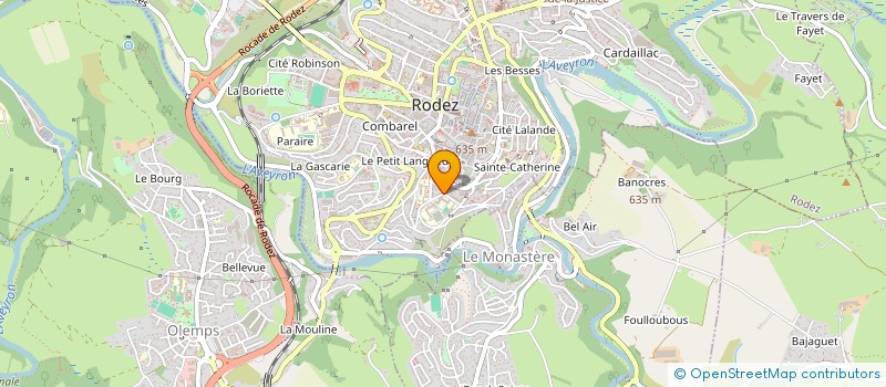 localisation de l'entreprise MONSIEUR ALAIN FABRE à RODEZ