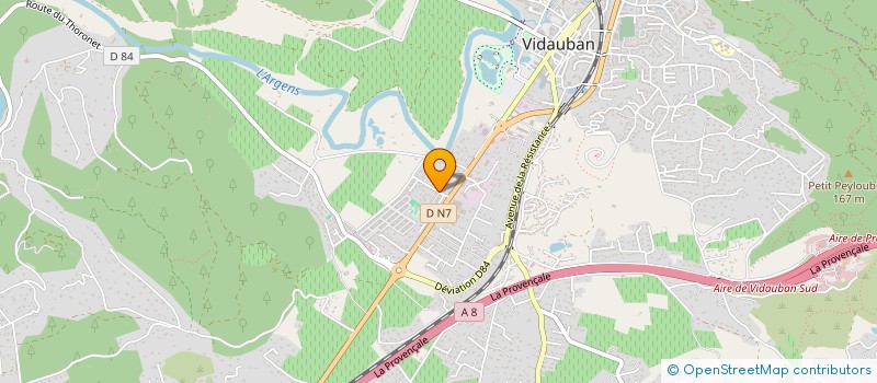 localisation de l'entreprise MONSIEUR ALAIN FABRI  VIDAUBAN