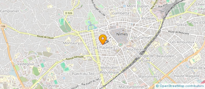 localisation de l'entreprise MONSIEUR ALAIN FACCHINETTI à NIMES