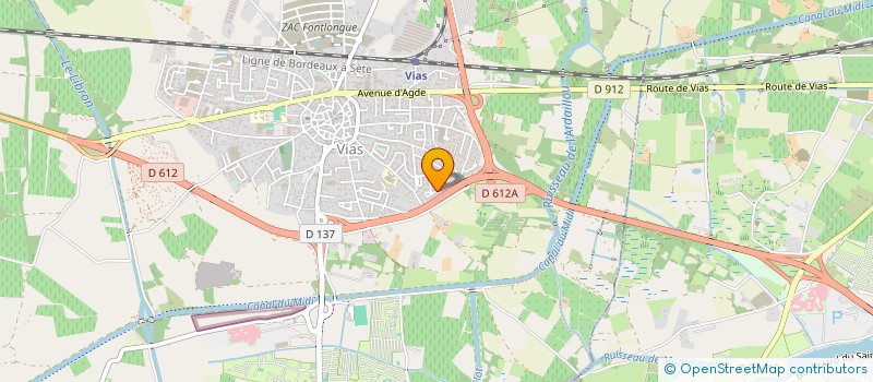 localisation de l'entreprise MONSIEUR ALAIN FACCHINETTI  VIAS