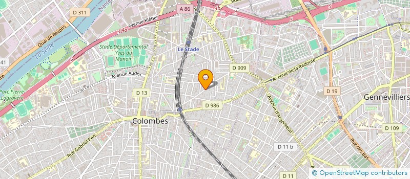 localisation de l'entreprise MONSIEUR ALAIN FAGES à COLOMBES
