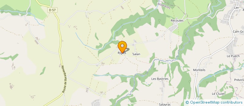 localisation de l'entreprise MONSIEUR ALAIN FALGAYRAT  MOYRAZES