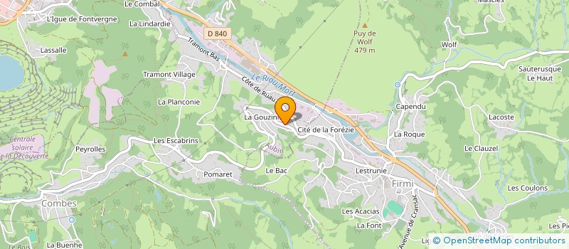 localisation de l'entreprise MONSIEUR ALAIN FALIERE  AUBIN