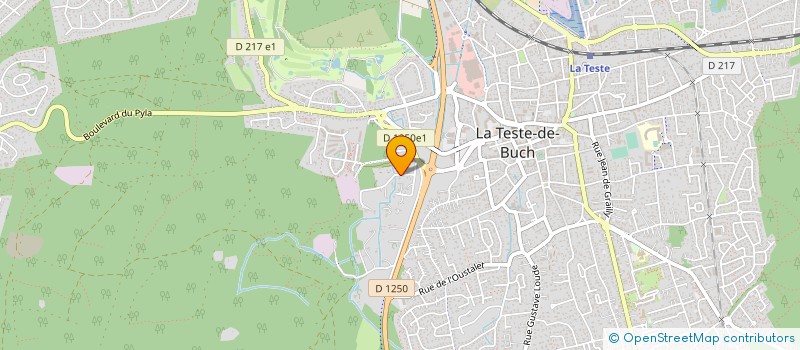 localisation de l'entreprise MONSIEUR ALAIN FALOURD à LA TESTE-DE-BUCH