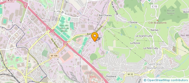 localisation de l'entreprise MONSIEUR ALAIN FANGET à SAINT-ETIENNE