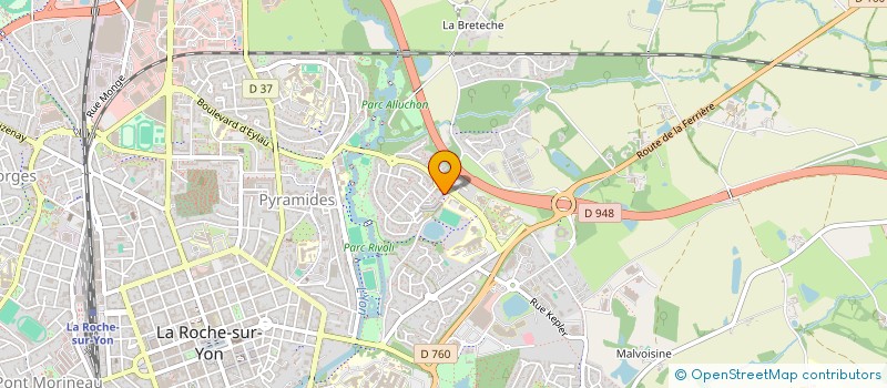 localisation de l'entreprise MONSIEUR ALAIN FAUCHARD  LA ROCHE-SUR-YON