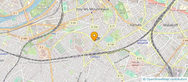 localisation de l'entreprise MONSIEUR ALAIN FAUCHOIS à ISSY-LES-MOULINEAUX