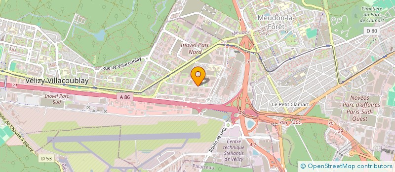 localisation de l'entreprise MONSIEUR ALAIN FAUQUET  VELIZY-VILLACOUBLAY