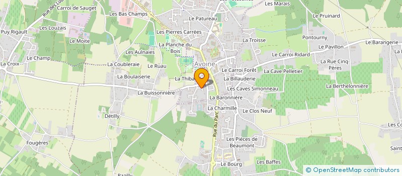 localisation de l'entreprise MONSIEUR ALAIN FAUQUET  AVOINE