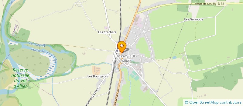localisation de l'entreprise MONSIEUR ALAIN FAURE à BESSAY-SUR-ALLIER
