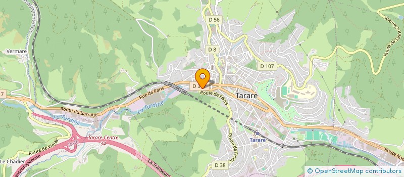 localisation de l'entreprise MONSIEUR ALAIN FAURY  TARARE