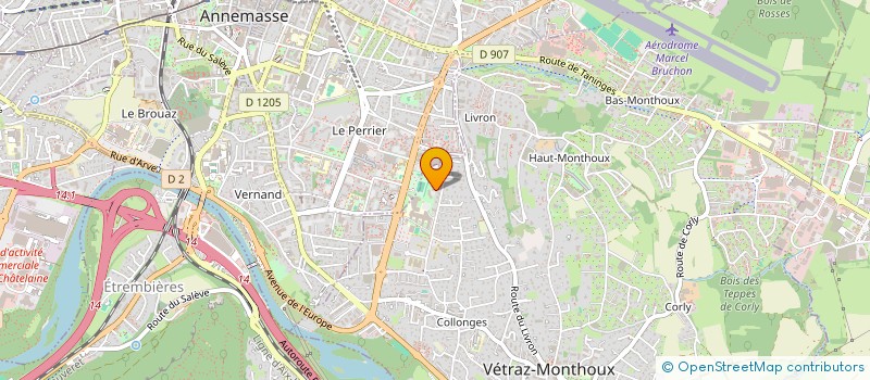 localisation de l'entreprise MONSIEUR ALAIN FAUVEL  VETRAZ-MONTHOUX