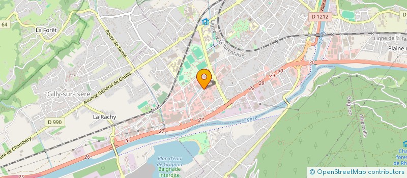 localisation de l'entreprise MONSIEUR ALAIN FAVRE  ALBERTVILLE