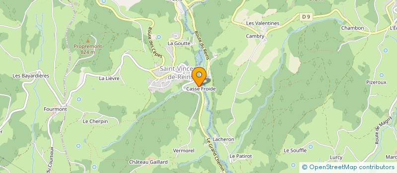 localisation de l'entreprise MONSIEUR ALAIN FAVRE à COURS