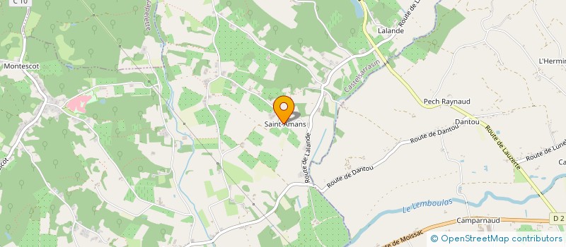 localisation de l'entreprise MONSIEUR ALAIN FAYARD  MOISSAC