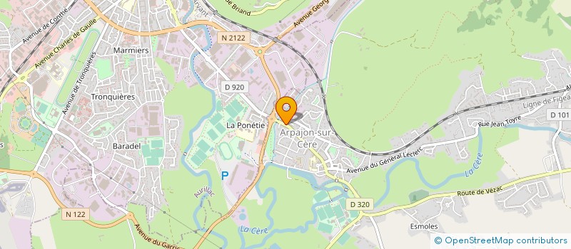 localisation de l'entreprise MONSIEUR ALAIN FEINTRENIE à ARPAJON-SUR-CERE