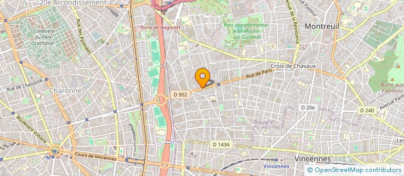 localisation de l'entreprise MONSIEUR ALAIN FELICITE à MONTREUIL