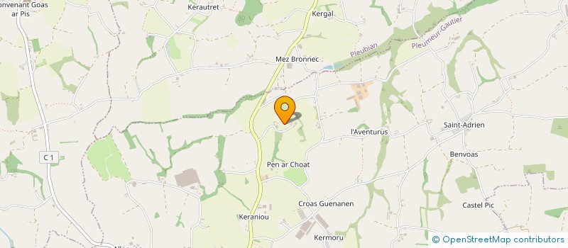localisation de l'entreprise MONSIEUR ALAIN FENVARC'H  PLEUMEUR-GAUTIER