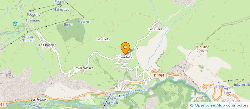 localisation de l'entreprise MONSIEUR ALAIN FERRIER à LA GRAVE