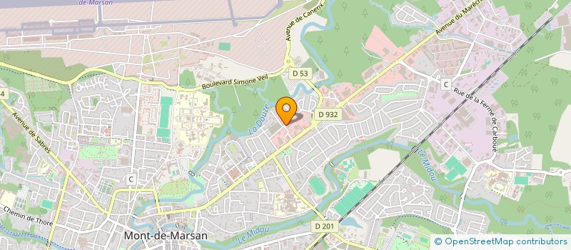 localisation de l'entreprise MONSIEUR ALAIN FERRIERE  MONT-DE-MARSAN