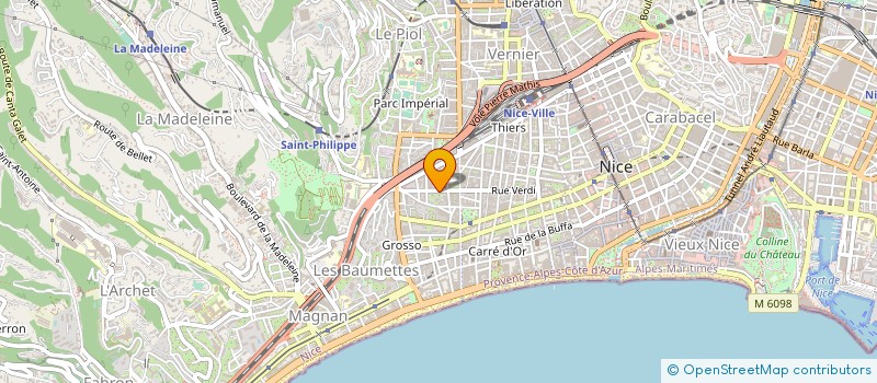 localisation de l'entreprise MONSIEUR ALAIN FEUTRE à NICE