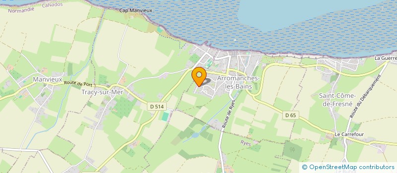 localisation de l'entreprise MONSIEUR ALAIN FIANT  ARROMANCHES-LES-BAINS